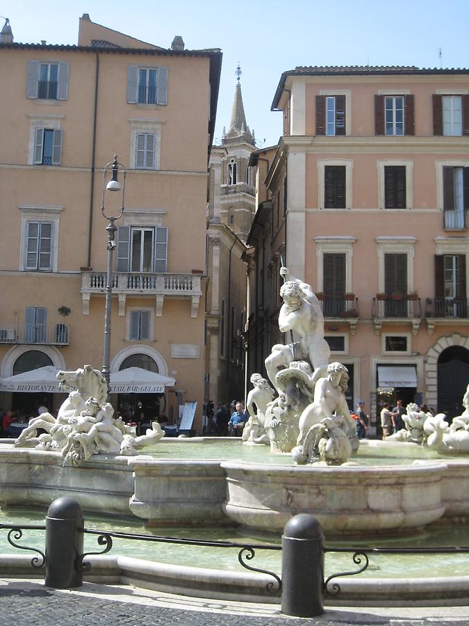 Rome - Chiesa Santa Maria dell&#39; Anima seen from Piazza Navona