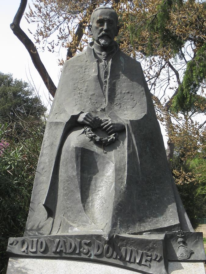 Villa Borghese - Henryk Sienkiewicz-Denkmal &#39;Quo vadis, Domine&#39;