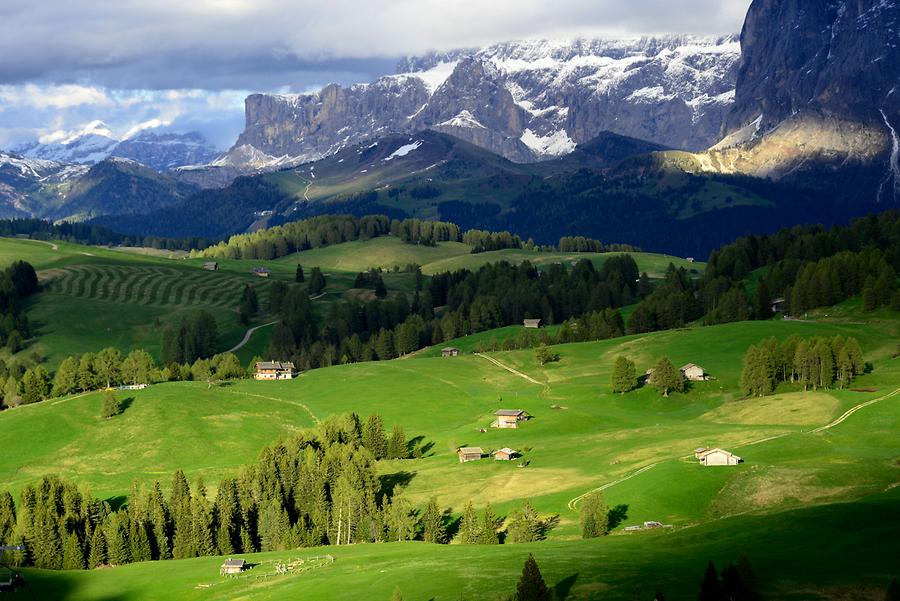 Seiser Alm - Langkofel and Plattkofel