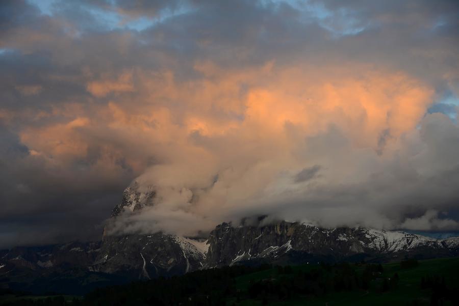 Seiser Alm - Langkofel and Plattkofel