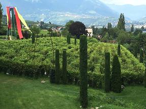 Tscherms - Kränzelhof; 7 Gardens, Labyrinth Garden (1)