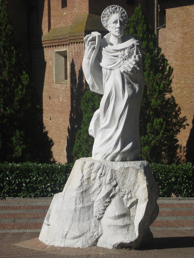 Asciano - Abbey of Monte Oliveto Maggiore; Saint Benedict