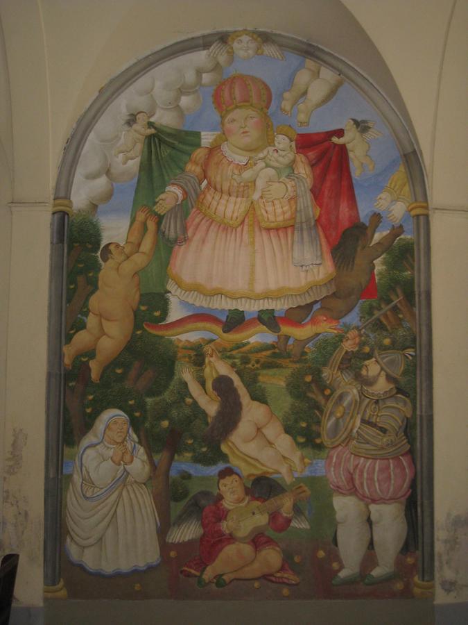 Pietrasanta - Sant' Antonio Abate; Altar Piece 'Paradiso', F. Botero