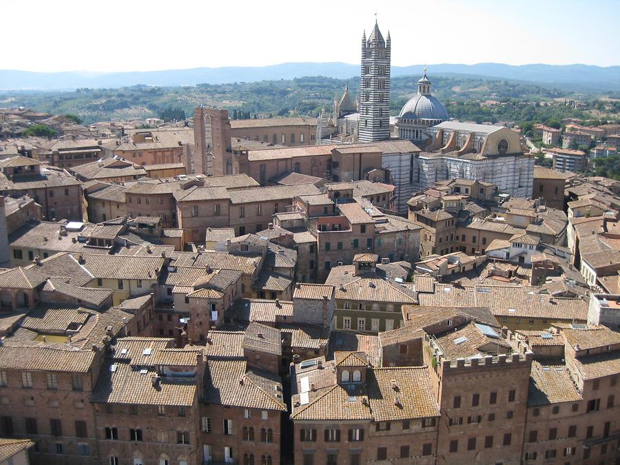 Siena - Cathedral, Bell Tower and Il Facciatone