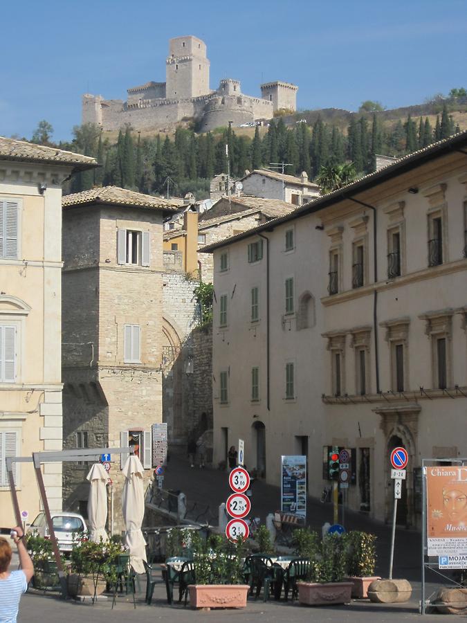 Assisi - Piazza del Comune and Rocca Maggiore