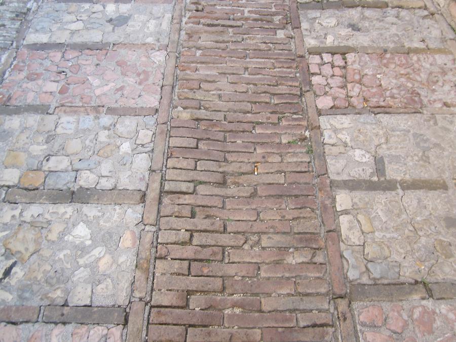 Cobblestones in Spello