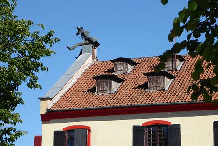 It brings luck to touch a chimney-sweeper but it is not made easy, Photo: Hermann Maurer , 2016