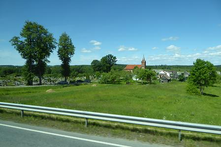 Back on the mainland: a typical village in Lithuania N of Kaunas, i.e . direction Latvia., Photo: Hermann Maurer , 2016