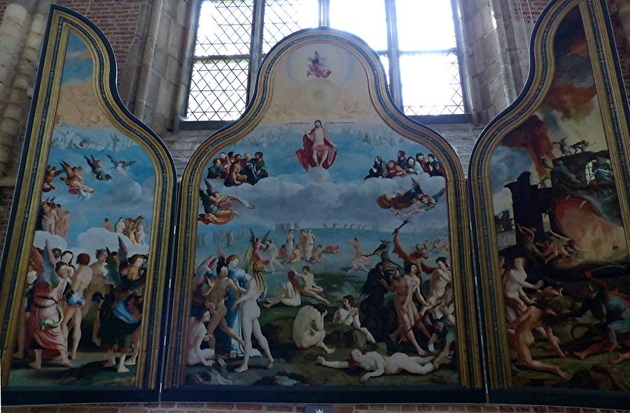 Leiden - Pieterskerk; 'last Judgement' by Lucas van Leyden (Replica)