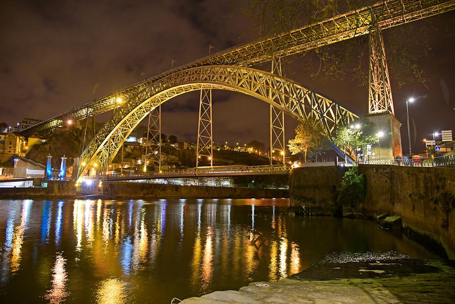 Dom Luís I Bridge at Night