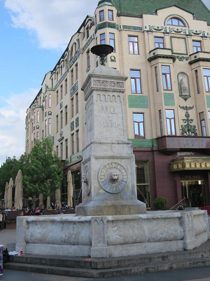 Belgrade - Terazije Fountain ordered by Milos Obrenovic, 1860
