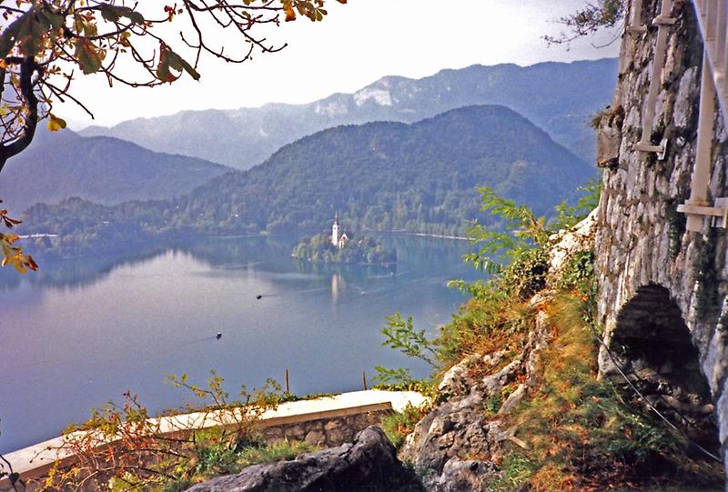 Church situated on an island