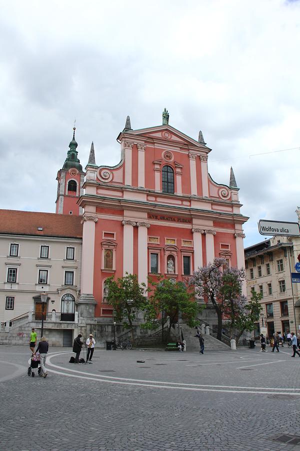 Prešeren Square - Franciscan Church of the Annunciation