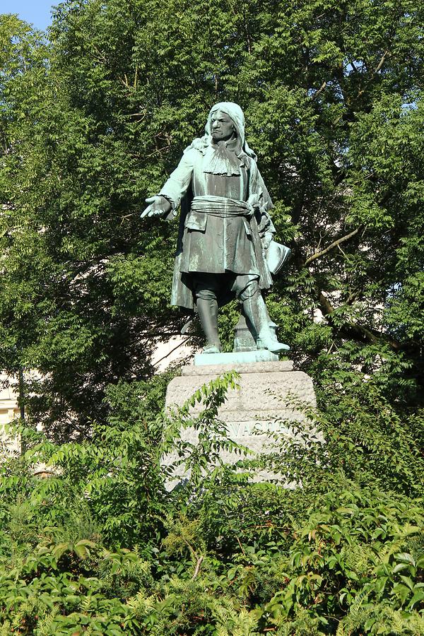 Slovenian Museum of Natural History - Statue of Johann Weikhard von Valvasor