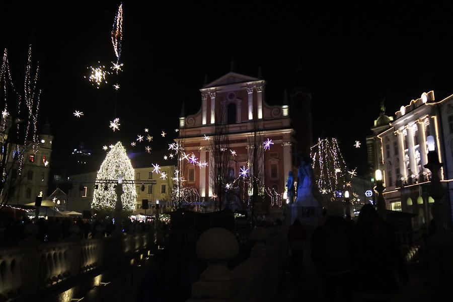 Prešeren Square at Night