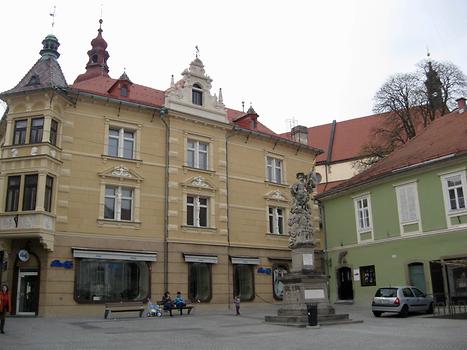 City Square with St. Florian monument, Ptuj, Slovenia. 2016. Photo: Clara Schultes