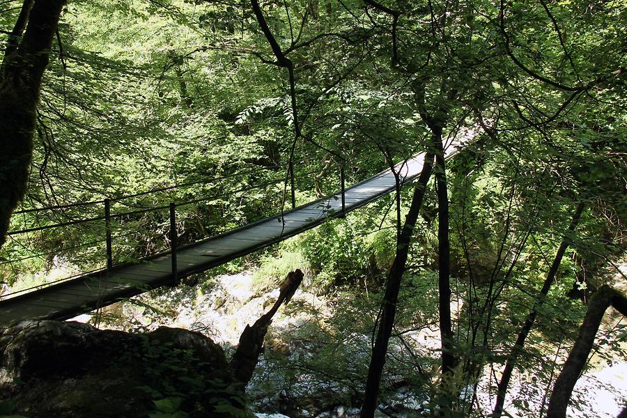 Tolmin Gorge - Rope Bridge