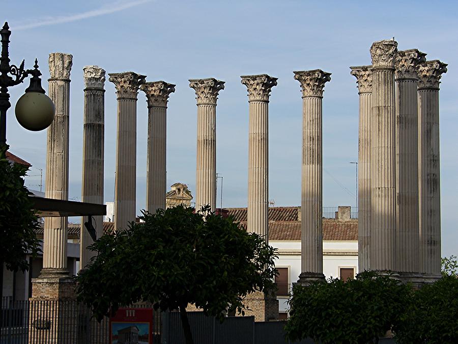 Cordoba Roman Columns in front of Town Hall