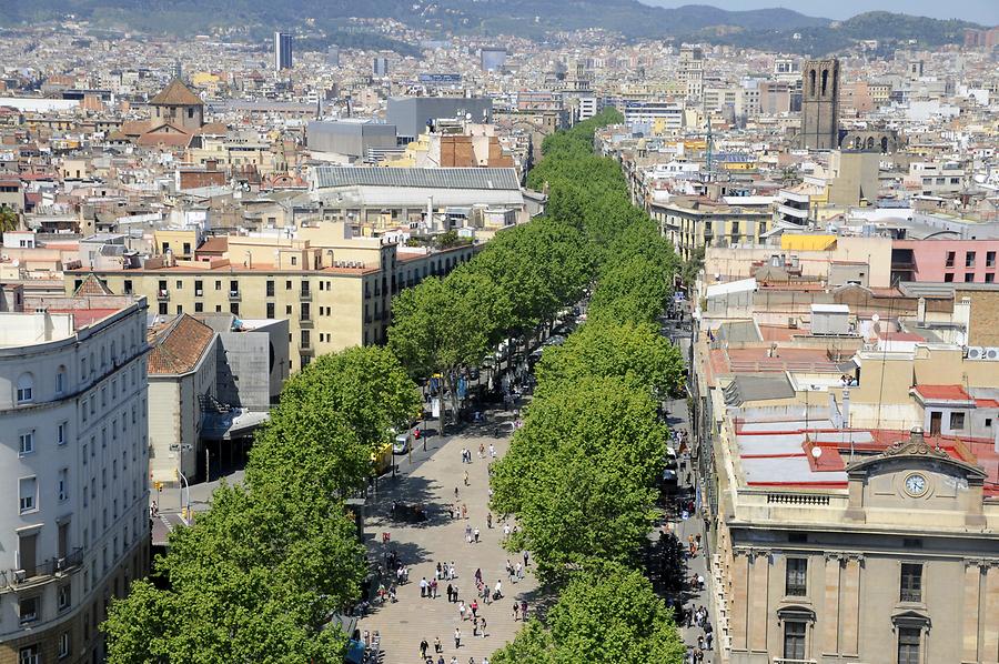 Columbus Monument - Overlooking La Rambla