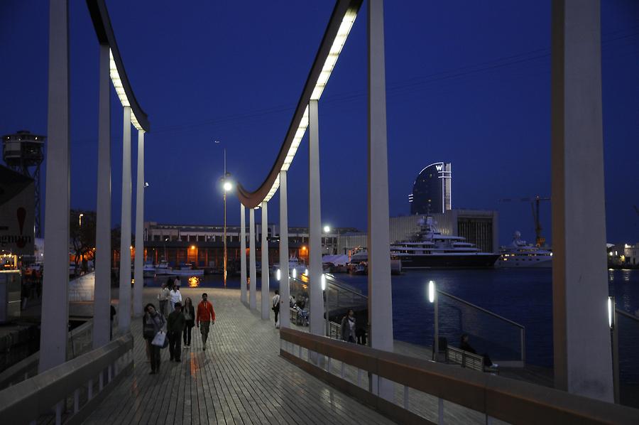 Rambla de Mar at Night