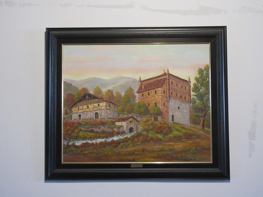 Azpeitia Loiola - Sanctuary of Loyola - Painting of the Family House of Ignatius of Loyola