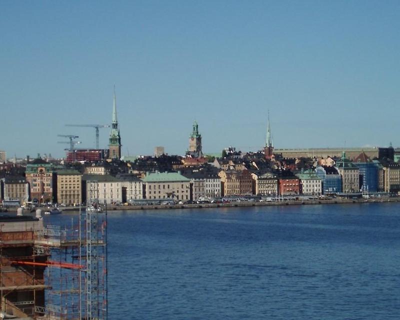 Stockholm harbor shoreline