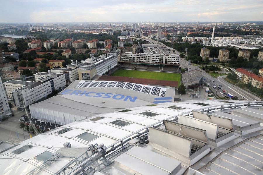 View from the top of Globen