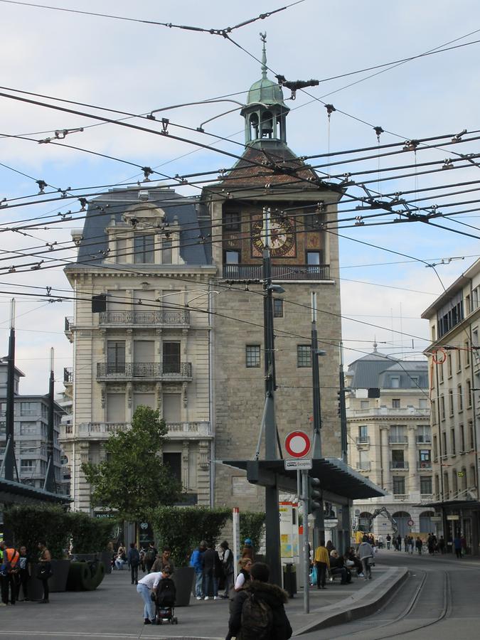 Geneva - Clock Tower on the Island