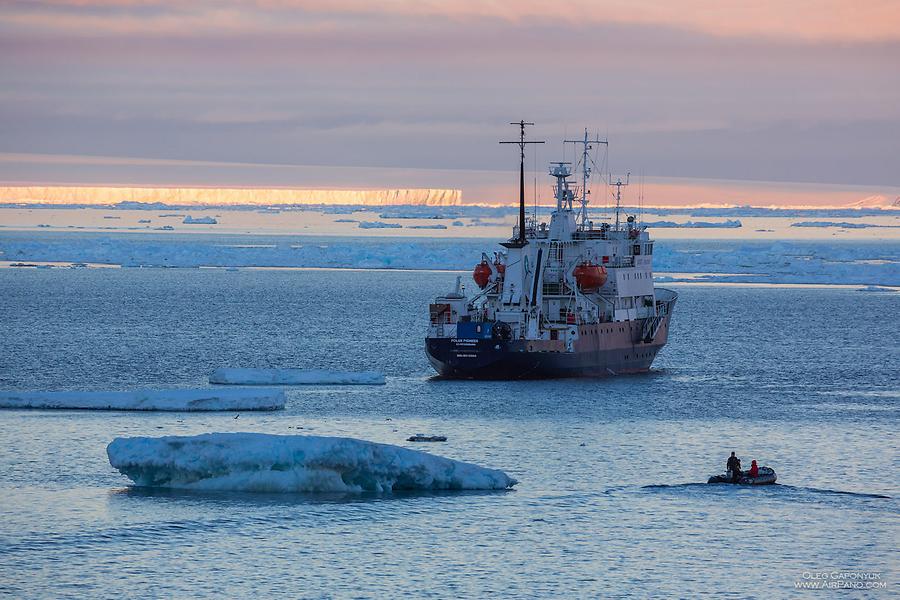 Polar Pioneer expedition ship, © AirPano 