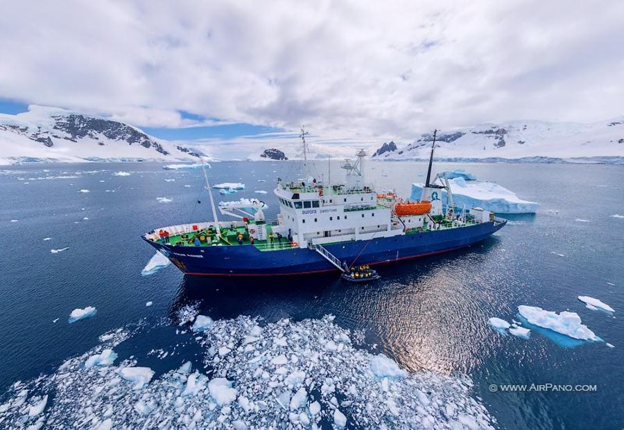 Polar Pioneer expedition ship, © AirPano 