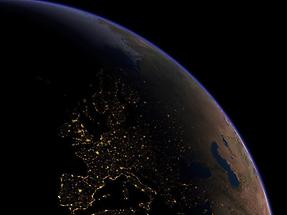 Europe at night