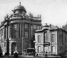 Das alte Burgtheater und die Hofreitschule am Michaelerplatz., © IMAGNO/Austrian Archives