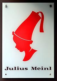Logo der ehemaligen Kaffeerösterei Julius Meinl