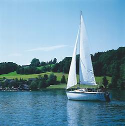 Segelboot-Obertrumer See