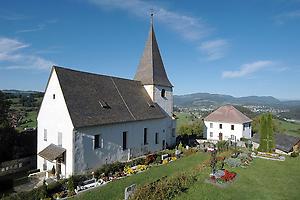 Pfarrkirche Hl. Jakob d. Ä. und Pfarrhof in Tiffen