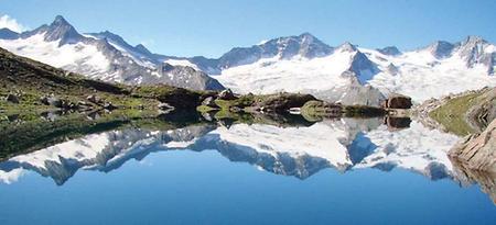 Schwarzsee mit Blick auf Horn- und Waxeggkees, Berlinerspitz, Turnerkamp und großen Möseler