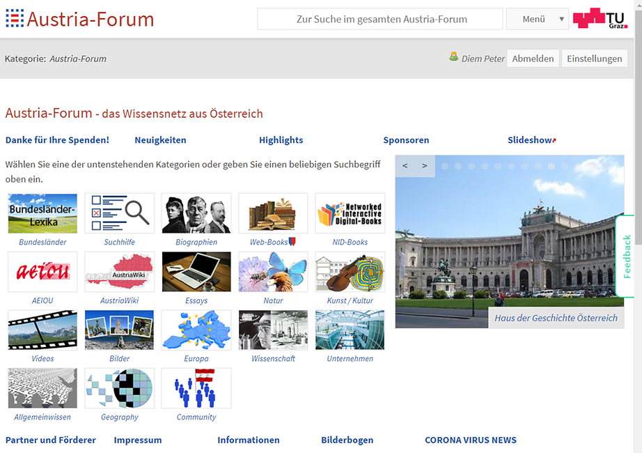 Austria-Forum Kategorien
