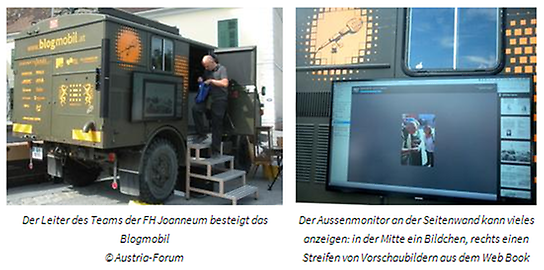 Das Blogmobil - der Außenschirm