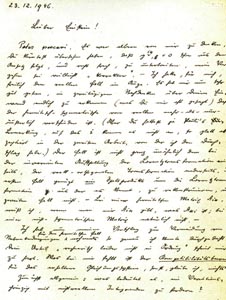 Briefentwurf von Erwin Schrödinger an Albert Einstein, Dublin 1946