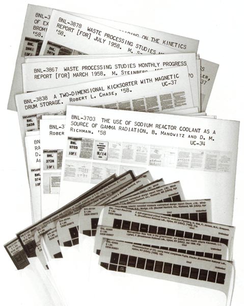 80.000 Microcards und 1,1 Millionen Mikrofiches ergänzen heute noch den Bestand der Zentralbibliothek.