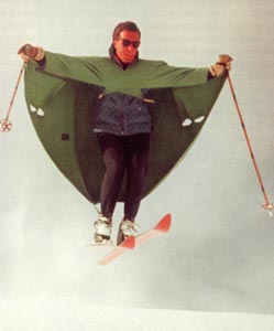 Hans Thirrings Ski-Mantel, eine Eigenentwicklung; zu sehen während der Ausstellung 'Hans Thirring - ein Homo Sapiens',1989