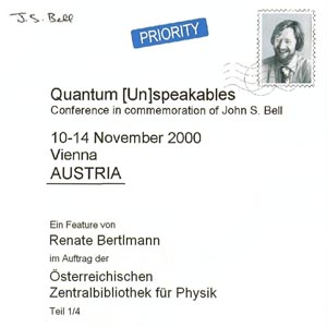 Cd-Cover des multimedialen Features von Renate Bertlmann zur einwöchigen Bell-Konferenz