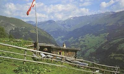 Schober-Alm mit Blick auf das obere Mölltal.