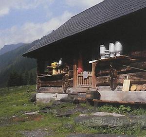 Die Atzlinger-Hütte auf der Tuchmoar-Alm