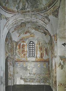 Fresken aus der ehemaligen romanischen Basilika von Lambach.