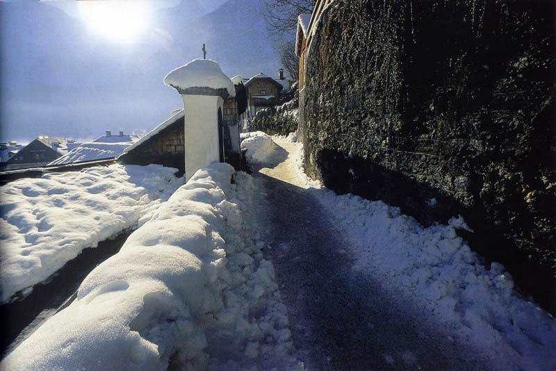 Hallstatt im Schnee