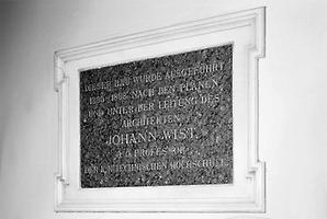Johannes Wist, Erinnerungstafel