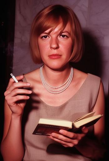 Ingeborg Bachmann, wie eine KI sie sieht.