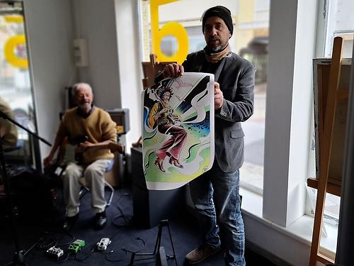 Chris und Tobi Scheuer in Sachen Jimi Hendrix.