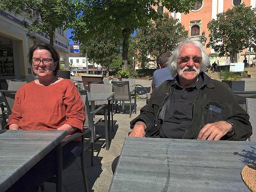 Laufende Debatte: Martina Brandl und Heinz Payer.
